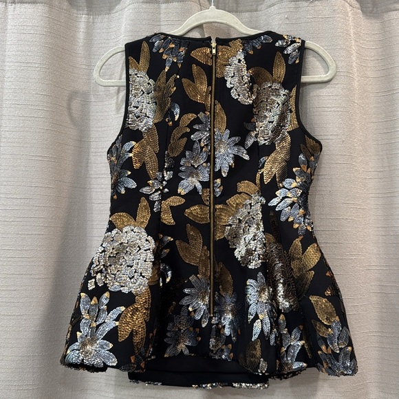 NWT KEEPSAKE  Wonderwall Sequin Peplum Peplum Top Women’s Size M - Picture 4 of 11